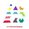 Toy of The Year Award Winning Family Board Game. 165,888 Possible Puzzles by Filling in Colored Shapes with Blockers to Complete A Star! Golden Star Twist!